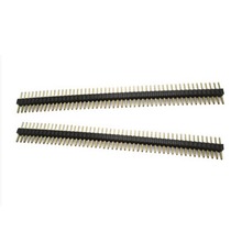 20 piezas pin de aguja de una sola fila 1x50p 50pin 1,27mm paso recto conector de cabezales tira 2024 - compra barato