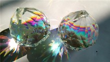 Atacado 30mm AB Cor Cristal Facetado Bola Sun catcher prismas lustre de cristais (102 pçs/lote) 2024 - compre barato