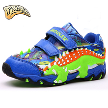 Dinoskulls 2018 New Kids Shoes Children's Sneakers Boys Sports Shoes Non-slip Dinosaur Casual Shoes Kids 27-34 Boys Loafers 2024 - buy cheap