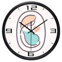 Maternal Room Maternity Hospital Club Mother-to-be Wall Clock, No Ticking Sound, Glass Cover Metal Frame 2024 - buy cheap