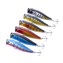 14g 9cm popper iscas de pesca topo água pesca wobblers isca dura artificial swimbait pesca equipamento 2024 - compre barato