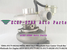 Free Ship TD06 49179-00260 49179-00261 49179-00270 49179-00280 49179-00290 Turbo For Mitsubishi Fuso Cantor Truck Bus 4D34 6D31 2024 - buy cheap