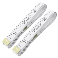 Tailor Craft Flexible Ruler Tape Measure White 1.5M 4.92Ft 2pcs 2024 - buy cheap