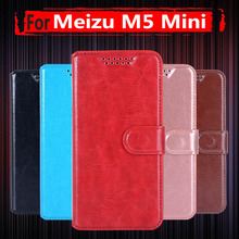 Funda de cuero de imitación para Meizu M5 Mini, carcasa de lujo con soporte para billetera de 5,2 pulgadas, para M5 Mini de 5,2 pulgadas 2024 - compra barato