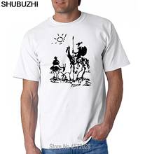 Summer fashion streetwear short sleeve Tees Picasso Don Quixote T-Shirt Men Funny casual streetwear hip hop printed T shirt 2024 - buy cheap