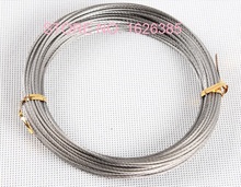 2pcs, 8M, 10M, 12M, 1.5MM 7X7, 304 Stainless steel wire rope fishing cable clothesline traction wire clamp 2024 - buy cheap