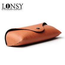 LONSY 10pcs/lot Wholesale High quality PU leather glasses case brand name sunglasses case original eyeglasses packaging box 2024 - buy cheap