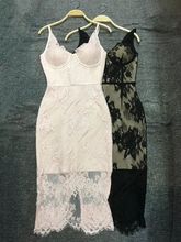 Summer Women black beige lace mesh Knee-Length Bandage Dress Spaghetti Strap V Neck Sleeveless 2018 Sexy Bodycon Party Dress 2024 - buy cheap