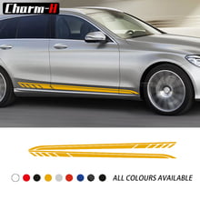 Buy 2x Door Side Stripes Decal Stickers For Mercedes Benz C Class 19 Estate W5 C180 C0 C260 C300 C43 C63 Amg Accessories In The Online Store Charming Horse Makeup Store At