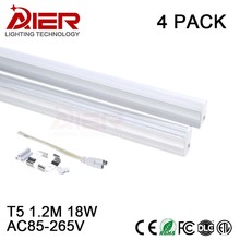 T5 led tube light 1200mm 18W, AC85-265V, 4pcs free shipping 2024 - buy cheap