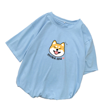 Hiba t camisa feminina verão kawaii engraçado dos desenhos animados camisa femme coreano roupas de moda casual streetwear harajuku camisa mujer 2024 - compre barato