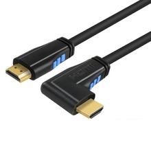 HDMI 2.0 cable 90 degree Right angled HDMI cable 2.0 3M 1.5M 1M 4K/60hz HDCP 2.2 HDR for PS4 pro PC laptop HDTV 2024 - buy cheap