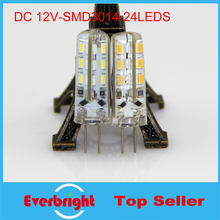5 pcs/lot G4 Led Bulb Crystal Lamp 24 Leds SMD 3014 3W DC12V 360 Beam Angle Cool/ Warm White Replace 30W halogen lamp 2024 - buy cheap