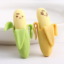 2 Pcs/Lot Kawaii Cute Cute Banana Eraser Fruit Pencil Rubber Novelty For Kids School Supplies Student Office Stationery 2024 - buy cheap
