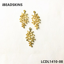 New arrival! 36X17mm 100pcs/lot gold color Zinc alloy tree charm for earring accessories DIY ( as shown) 2024 - buy cheap