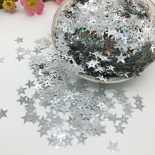 LNHOME 50g/lot 10mm Star Silver Flat Sequins Small Confetti PVC Loose Flakes Sewing Christmas Pailletten 2024 - buy cheap