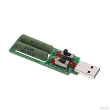 Resistencia USB, carga electrónica con interruptor ajustable, 3 corrientes, 5V, probador de resistencia 19QB 2024 - compra barato