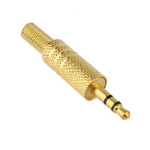 3.5mm 3 Pole Stereo Male Jack Plug Connector Solder Part For Headphone Top Sale 2024 - buy cheap