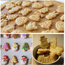 4Pcs Cookie Spring Cutter Mold Christmas Ball Tree Snowman Gingerbread Man Embossing Die Baking Cake Decor Tools 2024 - buy cheap