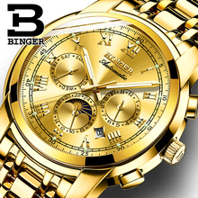 Switzerland Automatic Mechanical Watch Men Binger Luxury Brand Men's Watches Sapphire Clock Waterproof relogio masculino B1178-7 2024 - buy cheap