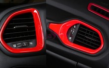 Car Styling Interior Red Color Dashboard Side AC Outlet  Vent Cover Panel Overlay Trim 2016-2018 For Jeep Renegade Accessories 2024 - buy cheap