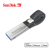 SanDisk USB Flash Drive iXPand U Disk OTG Lightning Connector USB3.0 Stick 16GB 32GB 64GB 128GB MFi For iPhone & iPad SDIX30N 2024 - buy cheap