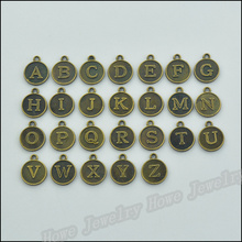 Venta al por mayor 156 Uds. Colgantes de alfabeto Vintage bronce antiguo collares y pulseras que ajustan la fabricación de joyas de Metal DIY 2024 - compra barato