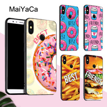 Чехол MaiYaCa Donuts Best Friends для POCO X3 F2 Pro Чехол для Red mi Note 8 Pro 8T 7 9 9S 9A 9C для Mi Note 10 Lite A3 2024 - купить недорого