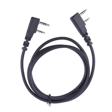 1M/3.28ft 2 Pin Clone Copy Cable for Puxing Wouxun Linton Kenwood Baofeng 2-Way Radio Cable Black 2024 - buy cheap