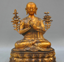 Estatua de bronce Tsongkhapa Milarepa gurú Buda tibetano de 16 ", bi002014 2024 - compra barato