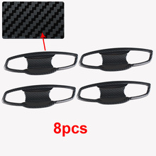 4pcs for SKODA KODIAQ outside Door handle bowl Decoration cover Carbon fiber pattern Stainless steel 2024 - buy cheap