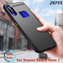 Slim Shockproof Battery Case For Xiaomi Redmi Note 7 7 Pro Powerbank Case 6800mAh External Battery Power Bank Charging Cover 2024 - buy cheap