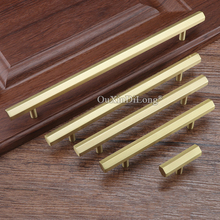 High Quality 4PCS European Solid Brass Kitchen Cabinet Pulls Handles Cupboard Wardrobe Drawer Cabinet Door Handles and Knobs 2024 - buy cheap