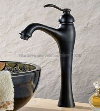 Torneira para pia de banheiro, torneira de água quente e fria em bronze esfregado com misturador 2024 - compre barato