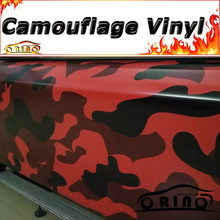 Black Red Camouflage Vinyl Film Car Wrap Foil with Air Free Boat Truck Vehicle Cover Wrapping Car Styling Sticker Decal 2024 - buy cheap