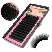 Navina Natural Long Black Faux Mink Eyelashes Individual Eyelash Extension Eye Lashes Soft False Fake Grafting TOP Cilias Cilios 2024 - buy cheap