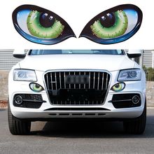 2Pcs/pair 3D Stereo Reflective Cat Eyes Car Sticker Auto Side Fender Eye Stickers Adhesive Rearview Mirror Decal Car Accessories 2024 - buy cheap