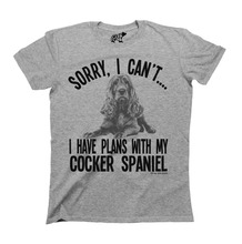 Sorry I Cant I Have Plans with My Cocker Spaniel Dog T-Shirt Mens Ladies Unisex T Men 2019 Brand Clothing Tees Casual Male 2024 - buy cheap