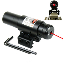 Красный лазерный прицел с креплением на рельсы 20 мм/11 мм, охотничий лазерный прицел, охотничий прицел, тактические оптические инструменты QZ0130 2024 - купить недорого
