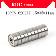 15pcs ABEC-5 6202ZZ 6202Z 6202Z 6202 ZZ 15x35x11mm 15*35*11 Metal seal Miniature Bearing High quality Deep Groove Ball Bearing 2024 - buy cheap