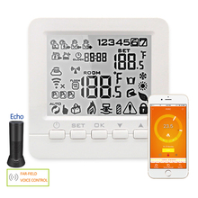 Echo Alexa-termostato inteligente programable con WiFi, controlador de temperatura de habitación, Caldera de agua/Gas, calefacción, suelo, Control por voz, Invierno 2024 - compra barato