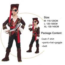 christmas halloween costumes for kids Cosplay Fancy Dress Carnival pirate costume girls kid boys jack sparrow costume children 2024 - buy cheap