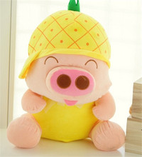 lovely fruit pineapple design about 18cm Mcdull pig plush toy kid's toy Christmas gift h585 2024 - buy cheap