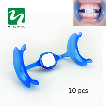 10pcs Mouth Opener M-Shape Lip Cheek Retractor With Mirror Intraoral Autoclavable Oral Dental Prop Orthodontic Tool 2024 - buy cheap