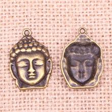 32 pçs joias encantos buda 28x20mm bronze antigo banhado pingentes fazendo diy artesanal tibetano bronze jóias 2024 - compre barato
