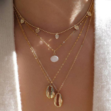 Модное ожерелье s Shell жемчужные бусы в форме сердца цепочка Золотое многослойное ожерелье с подвеской темперамент женские свадебные украшения для вечеринок 2024 - купить недорого