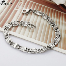 Bracelets Figaro Chains 316L Titanium Stainless Steel NEVER FADE High Quality Hot New Fashion Men Bracelets Bangles (H5481) 2024 - buy cheap