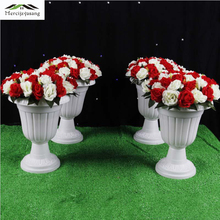 4 unids/lote floreros florero de plástico planta soporte floral maceta camino plomo 42cm para el hogar/decoración para pasillos de bodas G185 2024 - compra barato