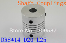 1pcs DR 8mm x 14mm CNC Flexible Coupling Shaft Coupler Encode Connector OD25 L30 2024 - buy cheap