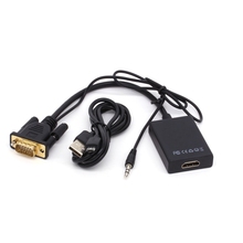VGA Male To HDMI Female Video Cable Converter Audio TV AV Cable HDTV 1080P High Resolution VGA To HDMI Adapter 2024 - buy cheap